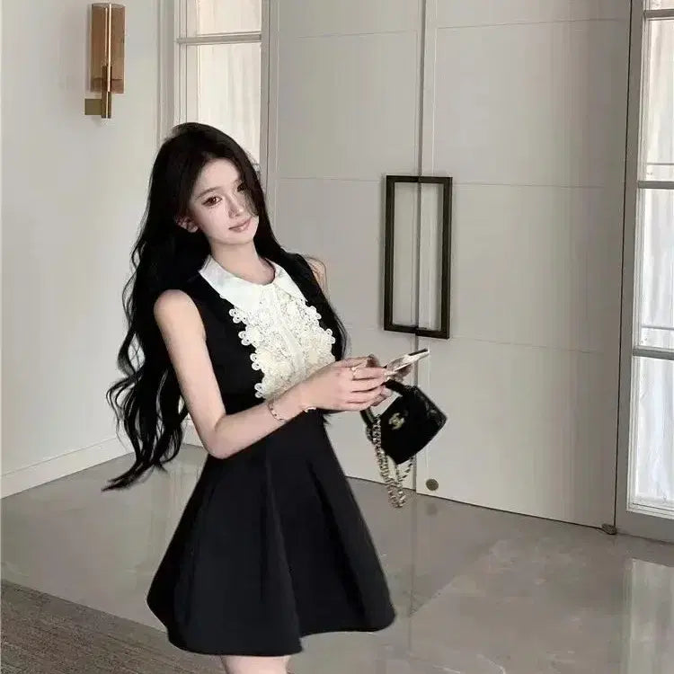 [BUNJANG] Lolita Gothic Hime-look Lace Dress / <현물>로리타 고스 고딕 히메룩 레이스 하라주쿠 아이돌 원피스 DR-51