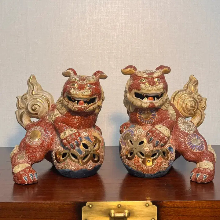 [BUNJANG] Traditional Guda Ni-yaki Antique Set / 대형 전통 구곡 구다니야끼