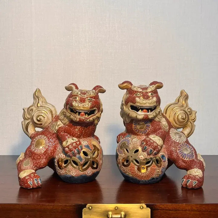 [BUNJANG] Traditional Guda Ni-yaki Antique Set / 대형 전통 구곡 구다니야끼