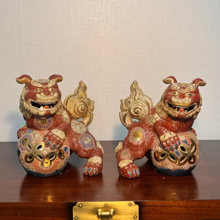 [BUNJANG] Traditional Guda Ni-yaki Antique Set / 대형 전통 구곡 구다니야끼