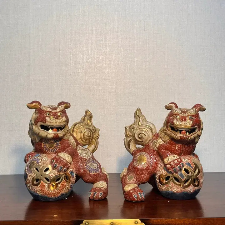 [BUNJANG] Traditional Guda Ni-yaki Antique Set / 대형 전통 구곡 구다니야끼