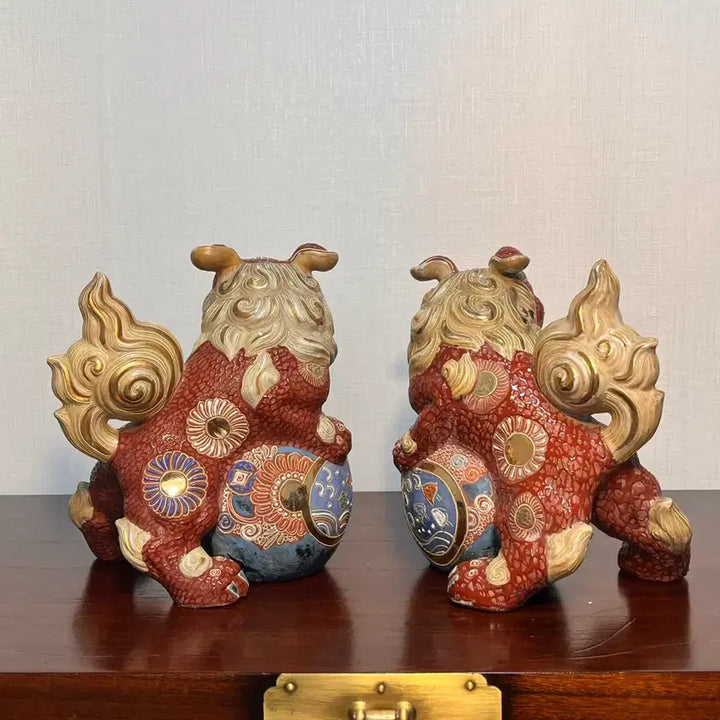 [BUNJANG] Traditional Guda Ni-yaki Antique Set / 대형 전통 구곡 구다니야끼