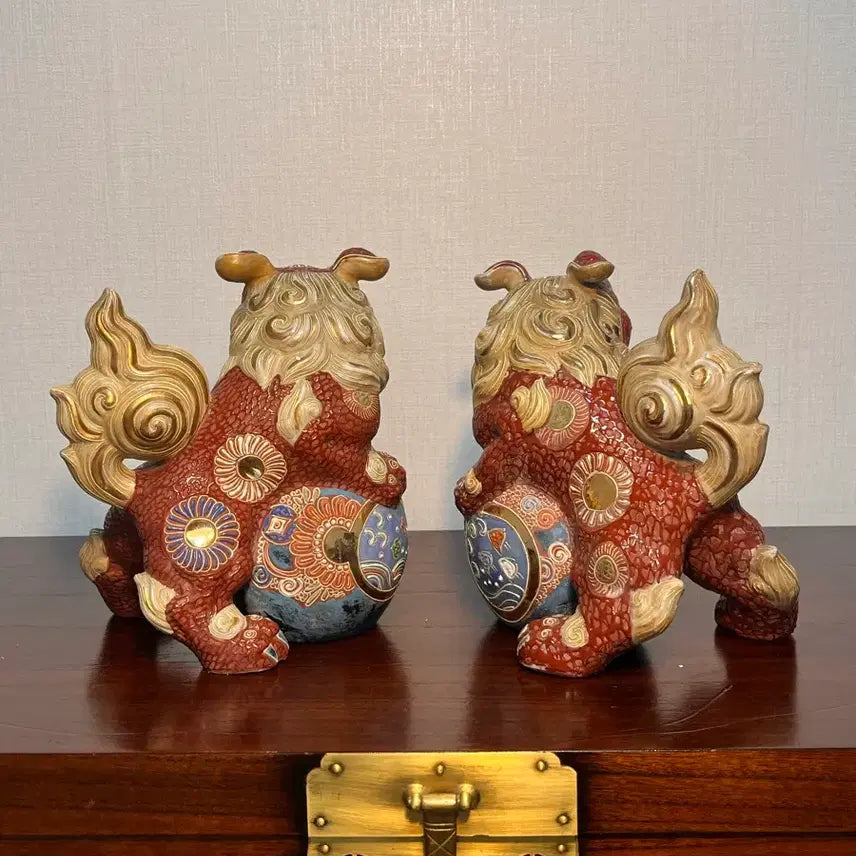 [BUNJANG] Traditional Guda Ni-yaki Antique Set / 대형 전통 구곡 구다니야끼