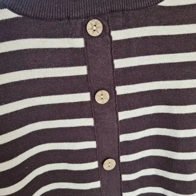 [BUNJANG] Brown Striped Knit Sweater / 브라운 스트라이프 니트 77가능