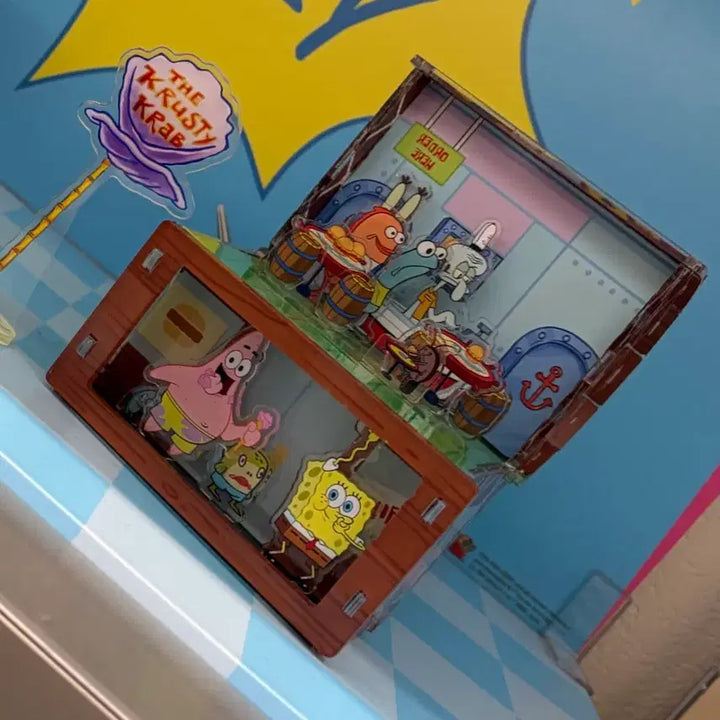 [BUNJANG] Spongebob Squarepants Bikini Bottom Acrylic Figure / 스폰지밥 비키니시티 아크릴 피규어 팝니다