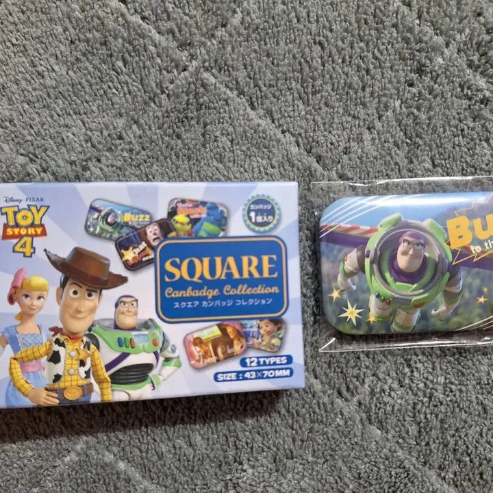 [BUNJANG] Toy Story Buzz Square Can Badge Collection / 토이스토리 스퀘어 버즈 캔뱃지 컬렉션