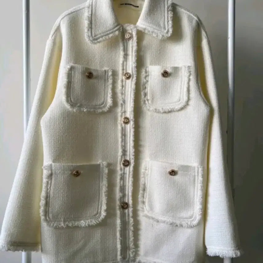 [BUNJANG] Tweed Jacket Ivory New / 여성 트위드 자켓 아이보리 새상품