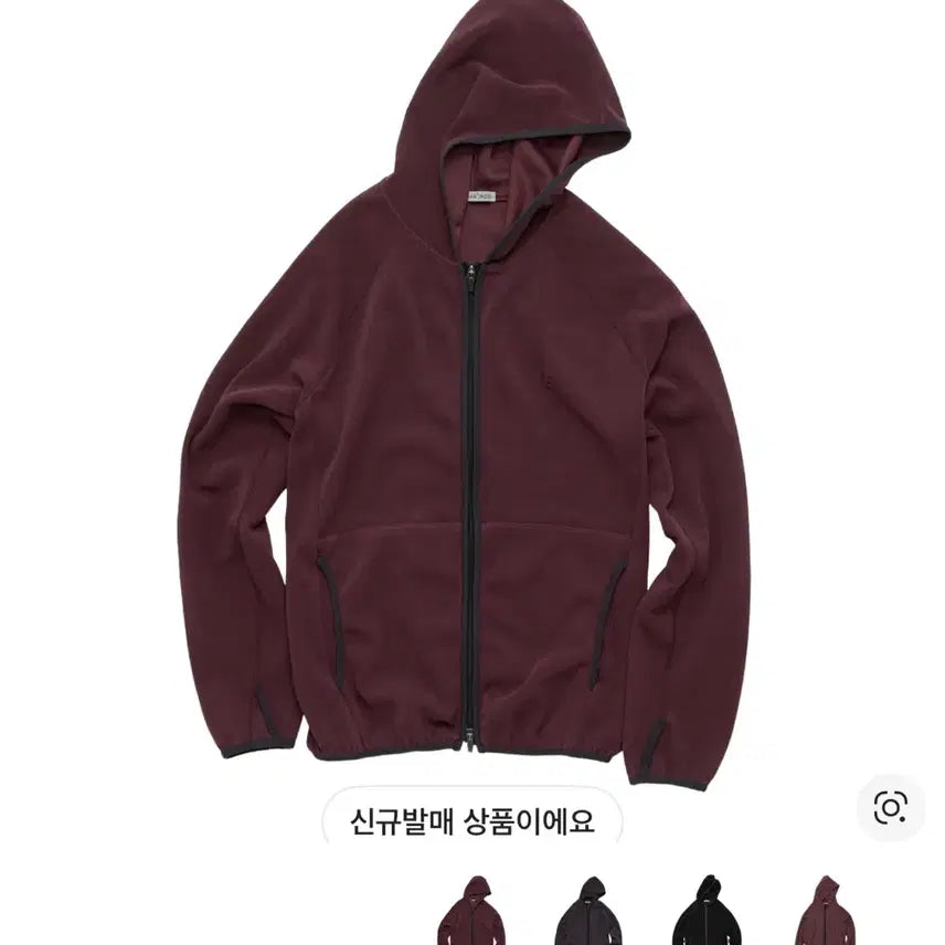 [BUNJANG] Politeu Human Index Zip Hoodie Red / [3] 폴리테루 휴먼인덱스 집 후디 레드 3