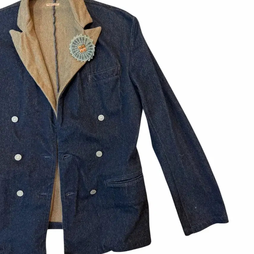 [BUNJANG] Kapital Navy Denim Blazer / KAPITAL DENIM NAVY BLAZER