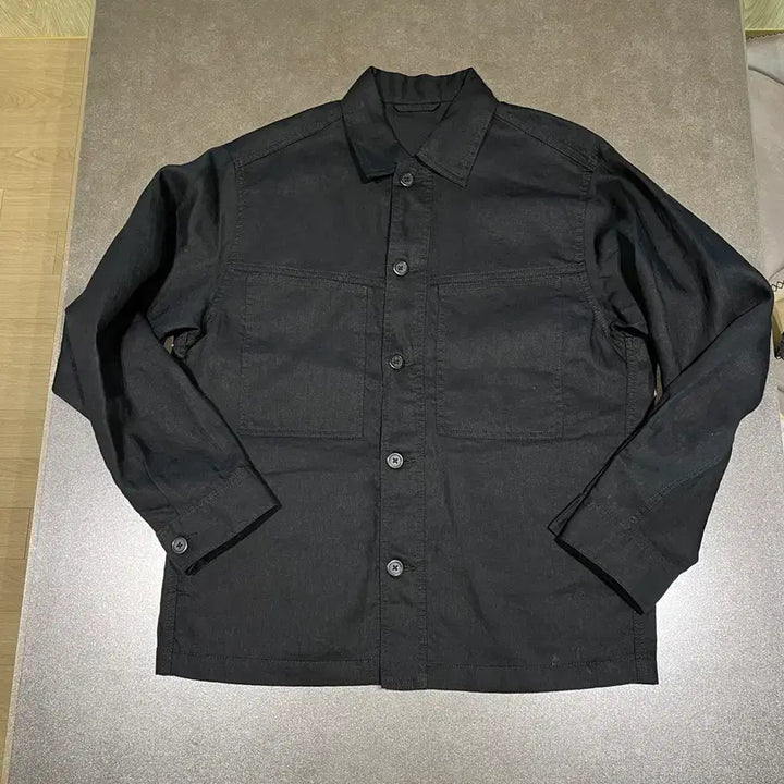 [SOLD OUT] 유니클로C 프리미엄리넨셔츠자켓 블랙S