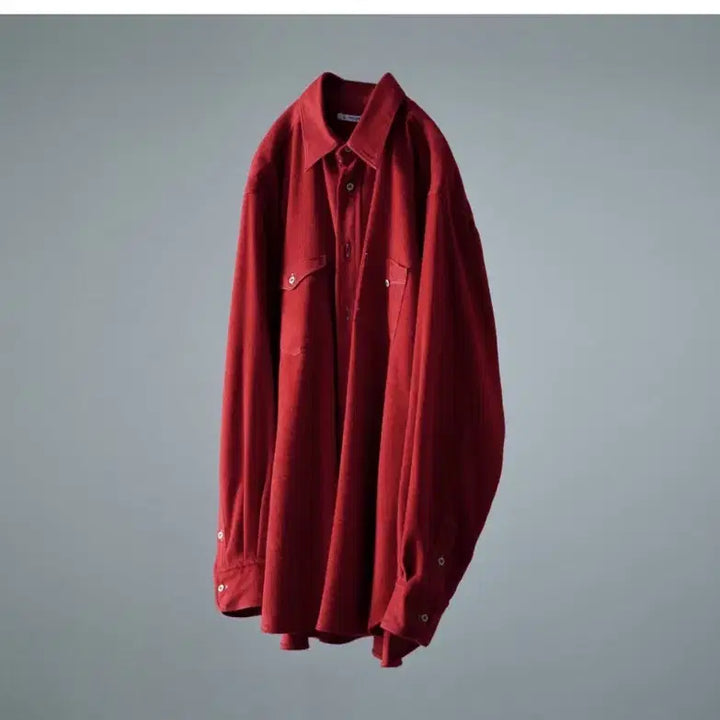 [BUNJANG] Maatee&amp;Sons Silk Gacha Pocket Shirt Red Size 3 / [3] 마티앤선즈 실크 가챠 포켓 셔츠 레드 maatee&amp;sons