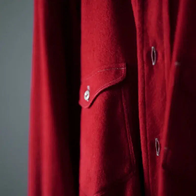 [BUNJANG] Maatee&amp;Sons Silk Gacha Pocket Shirt Red Size 3 / [3] 마티앤선즈 실크 가챠 포켓 셔츠 레드 maatee&amp;sons