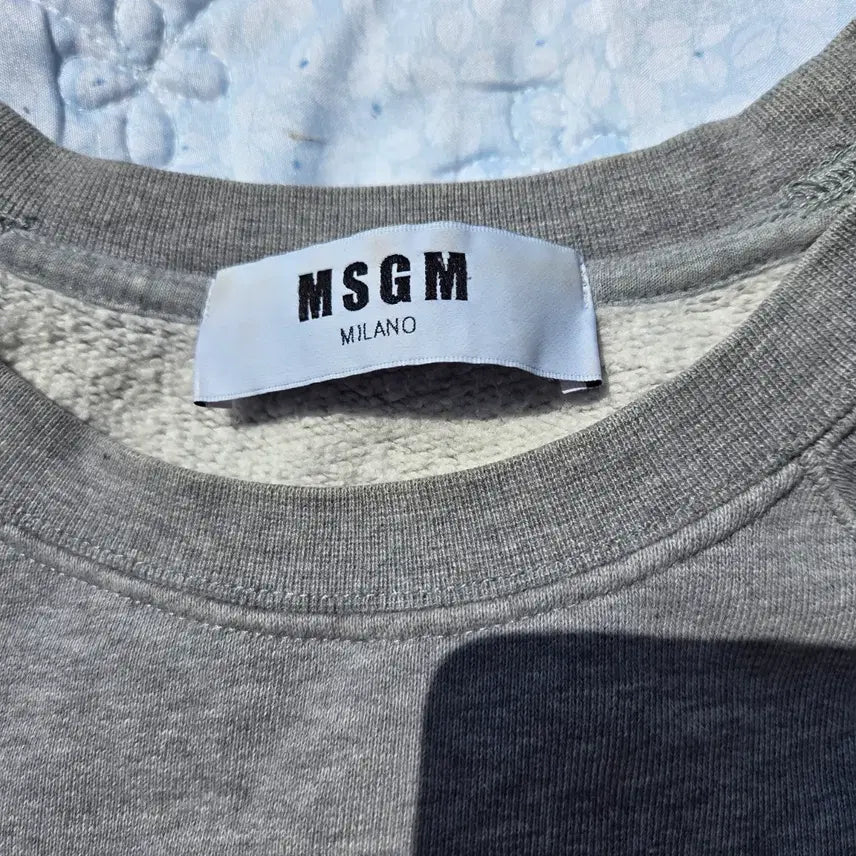 [BUNJANG] MSGM Milano Big Logo Gray Sweatshirt / MSGM 밀라노 빅로고 맨투맨 그레이 XS 여자추천