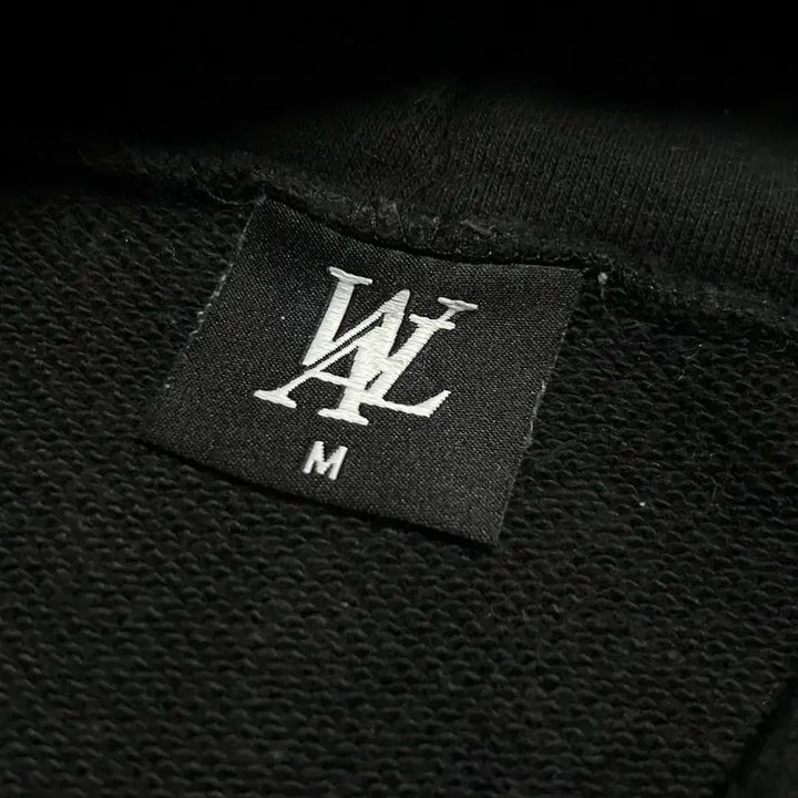 [BUNJANG] Wooalong Black Signature Hoodie / [L] Wooalong 우알롱 블랙 시그니처 후드티