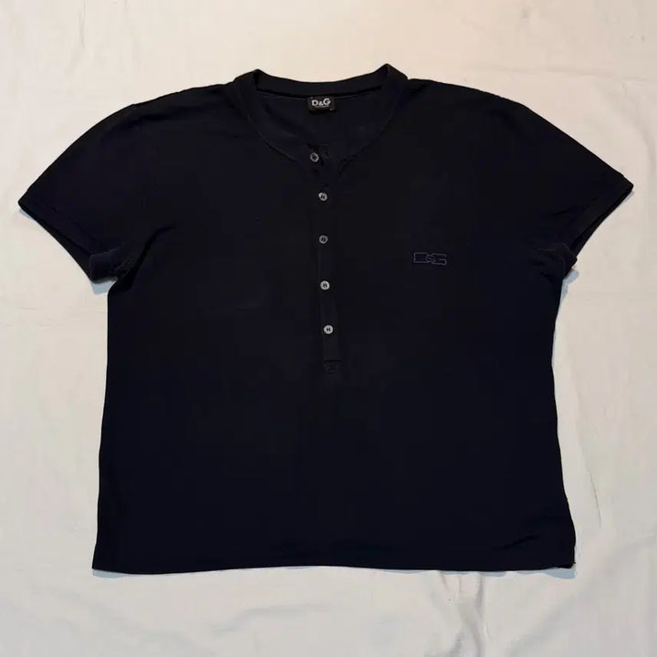[BUNJANG] Dolce &amp; Gabbana Archive Henley Neck T-shirt Navy / 00s 돌체앤가바나 아카이브 헨리넥 티셔츠 네이비