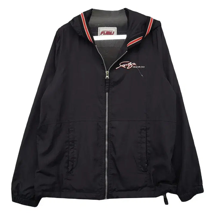 [BUNJANG] FUBU Vintage Logo Jacket / 푸부 블랙 빈티지 로고 자켓 90