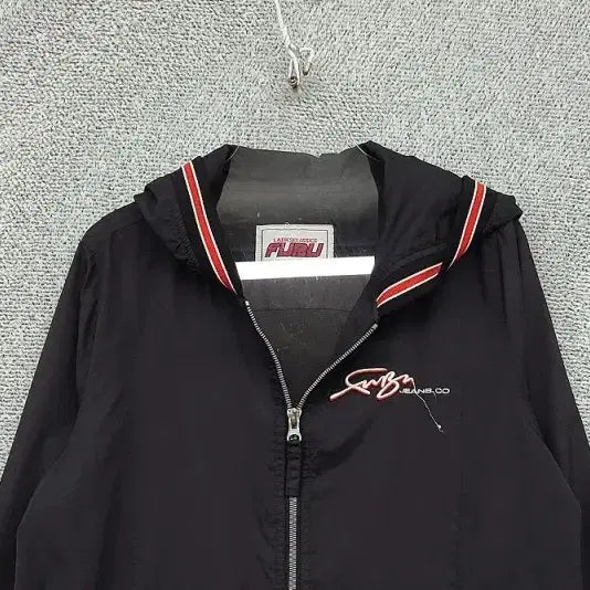 [BUNJANG] FUBU Vintage Logo Jacket / 푸부 블랙 빈티지 로고 자켓 90