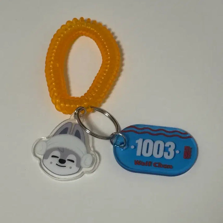 [BUNJANG] Stray Kids Bang Chan Sauna Keyring (Japan Goods) / 스트레이키즈 스키즈 방찬 울프찬 사우나키링 일본굿즈