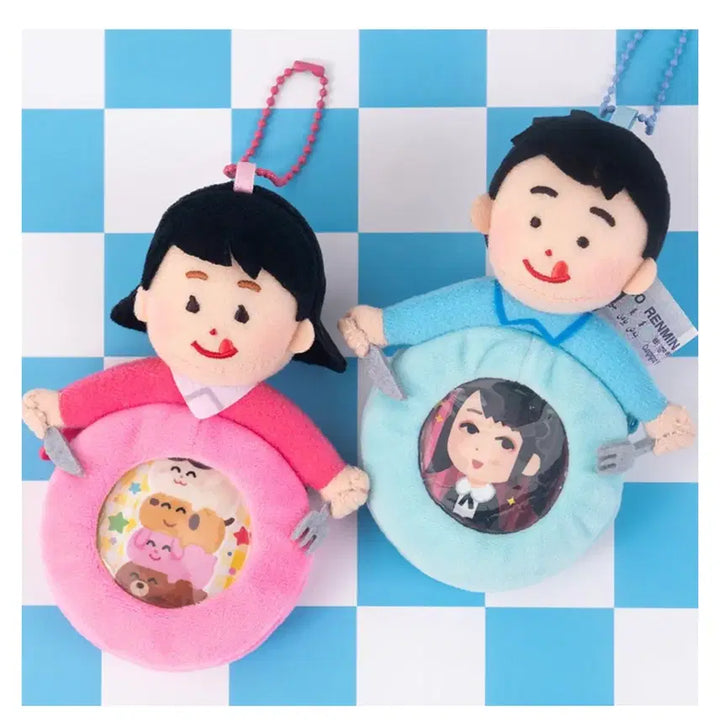 [BUNJANG] irasutoya Photocard Holder &amp; Can Badge/Doll Case Bundle Set / 이라스토야 irasutoya 포카 홀더 + 캔뱃지/인형 케이스 일괄