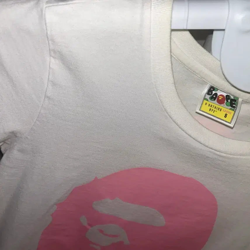 [BUNJANG] BAPE Pink Logo T-shirt / BAPE 베이프 티셔츠 핑크 로고