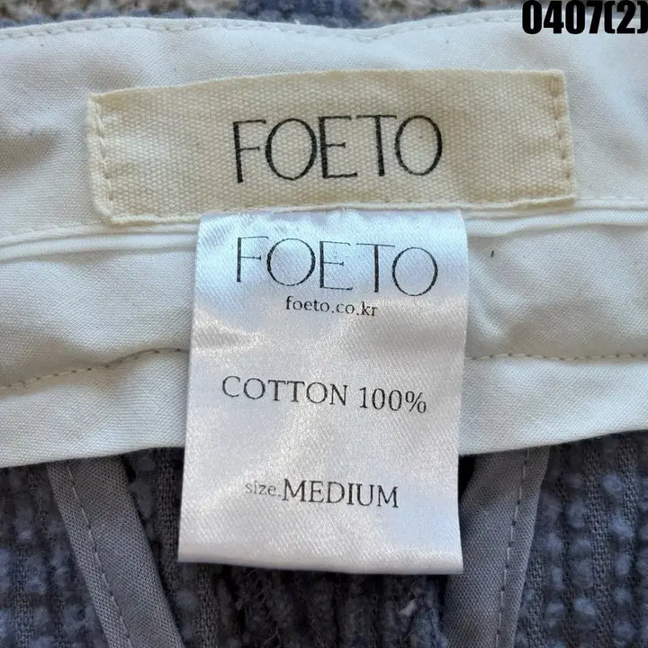 [BUNJANG] FOETO Navy Corduroy Cargo Wide Pants (M) / FOETO 네이비 코듀로이 카고 와이드 팬츠 M