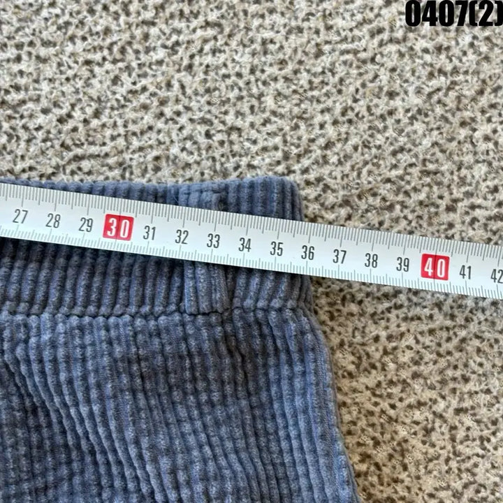 [BUNJANG] FOETO Navy Corduroy Cargo Wide Pants (M) / FOETO 네이비 코듀로이 카고 와이드 팬츠 M