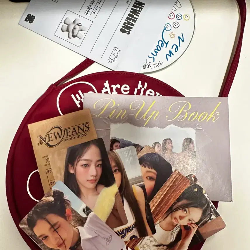 [BUNJANG] NewJeans Debut Album Burgundy Full Set / 뉴진스 데뷔 가방 앨범 버건디 풀세트
