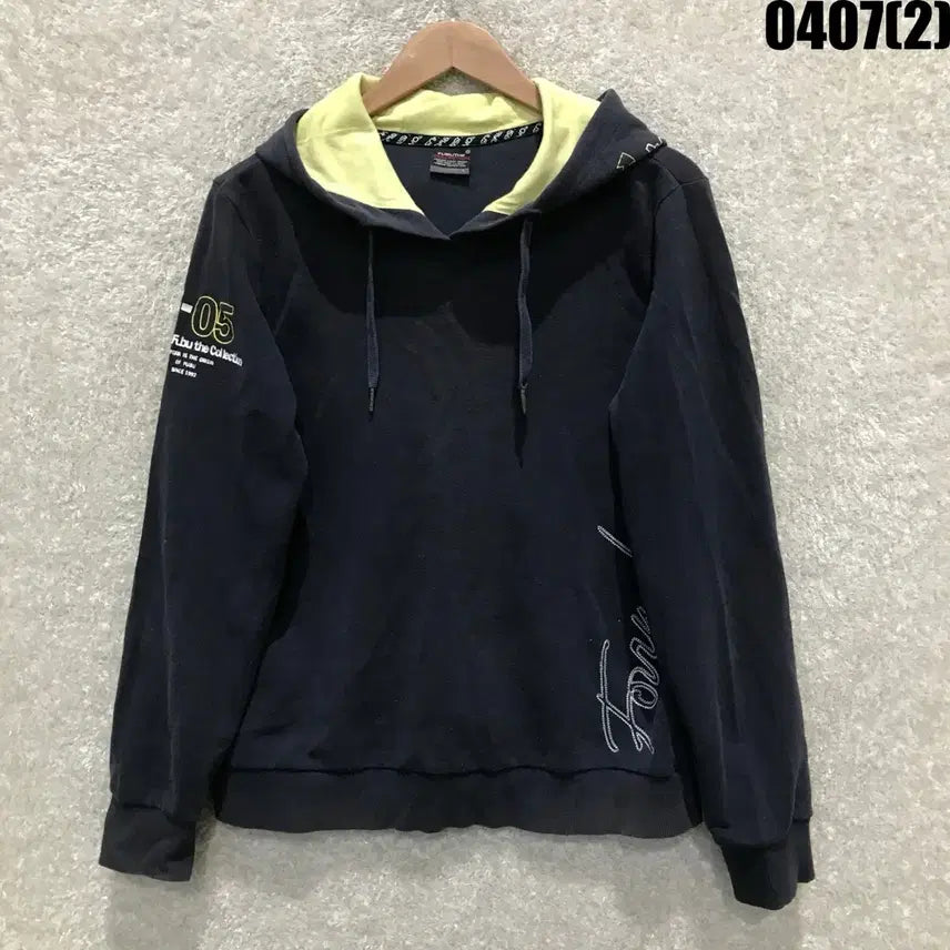 [BUNJANG] Fubu Navy Hoodie L / FUBUTHE COLLECTION 후부 네이비 후드티 L