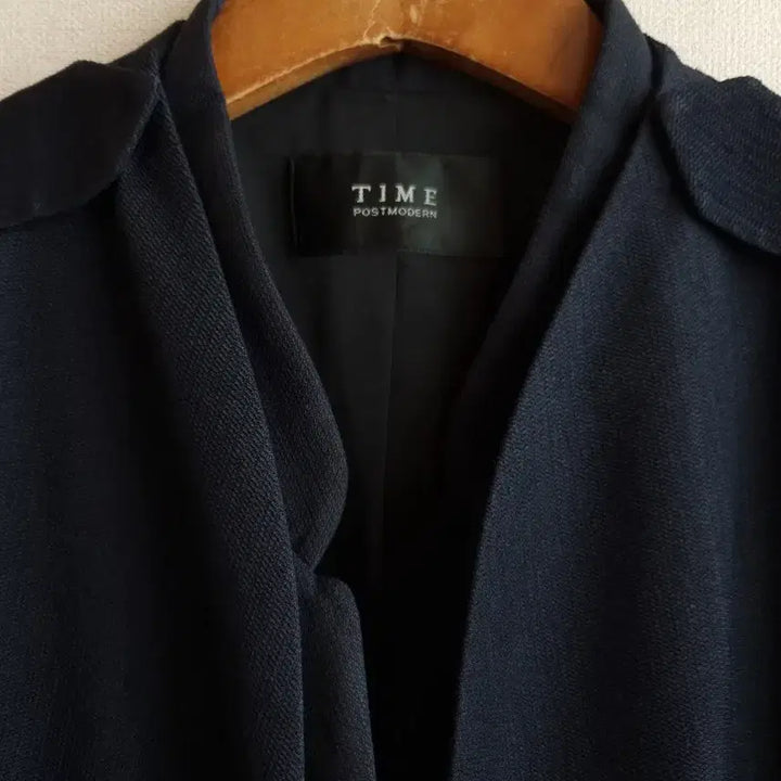 [BUNJANG] Time Navy Collarless Jacket / 한섬 타임 네이비 노카라 자켓