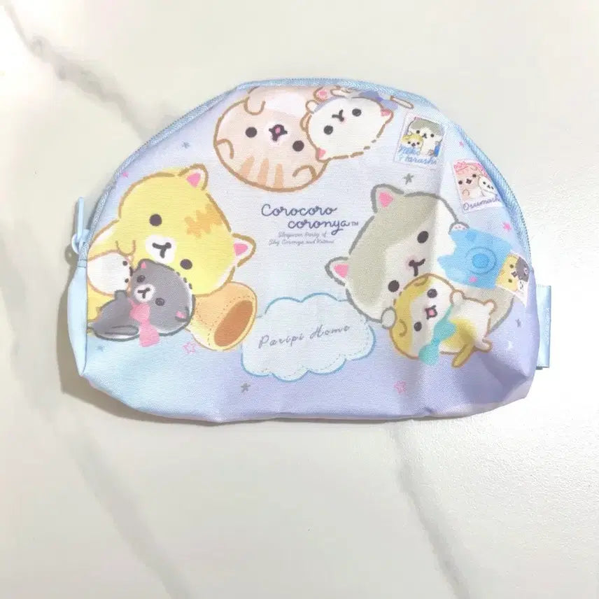 [BUNJANG] San-X Corocorocoronya Half-Moon Pouch / 산엑스 코로코로코로냐 반달형 파우치