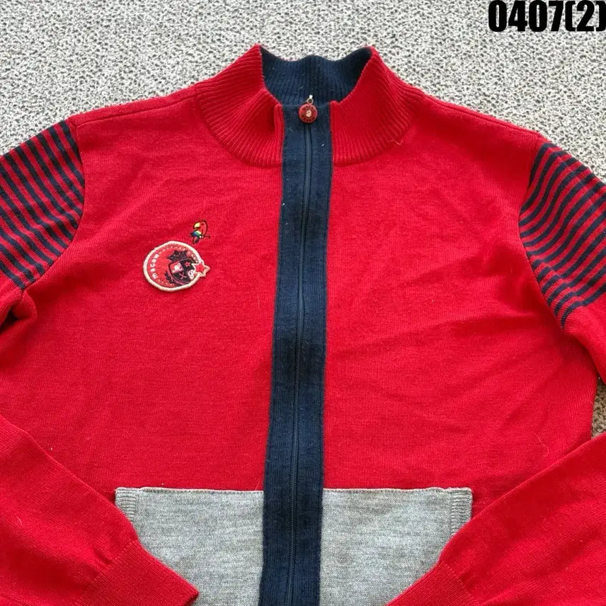 [BUNJANG] MACAW SPORTS Colorful Long Knit Top / MACAW SPORTS 컬러풀 롱 니트 95