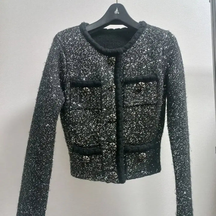 [SOLD OUT] (최종) 수입의류 셀포st. 시퀸 기모 가디건 S 연말룩