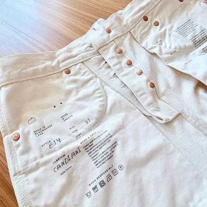 [BUNJANG] Blackhorse Lane E14 Ecru Jeans / Blackhorse Lane E14 에크루 진