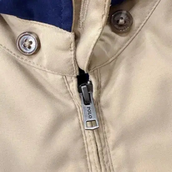 [BUNJANG] Polo Ralph Lauren Beige Harrington Jacket Size S / 폴로 랄프로렌 베이지색 자켓 s사이즈 바이스윙 바라쿠다 해링턴