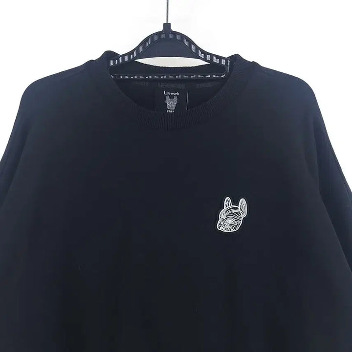 [BUNJANG] Life Work Black Asymmetric Sweatshirt / [여F]라이프워크 블랙 비대칭 스웻[63-077]/레이디블루