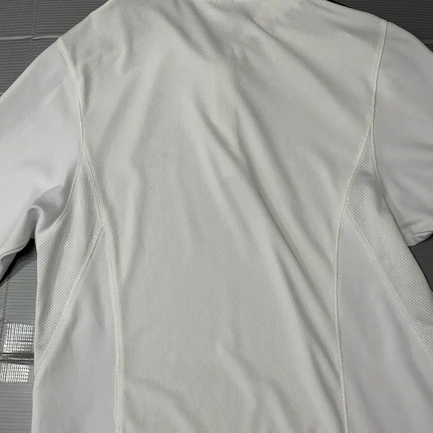 [BUNJANG] Adidas Logo Short Sleeve Polo Shirt (White) / 아디다스 로고 반팔 카라티 화이트 95