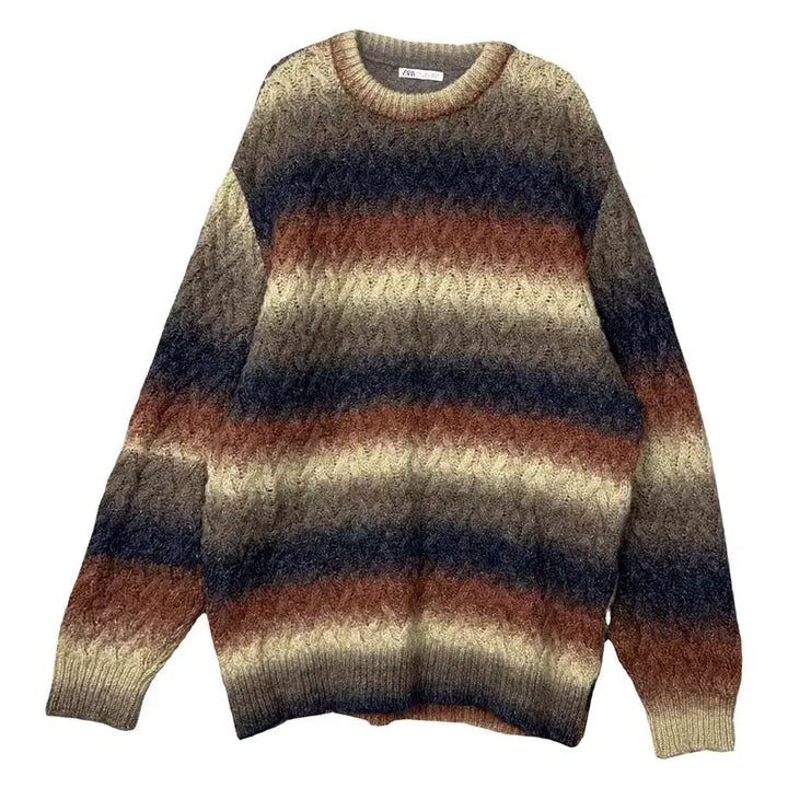 [BUNJANG] ZARA Vintage Pattern Knit L / 자라 빈티지 패턴 니트 L
