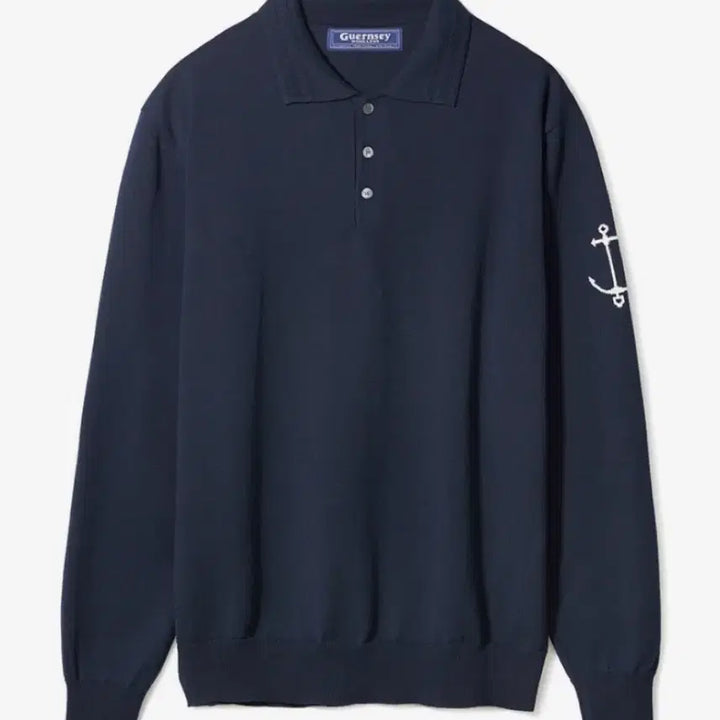 [SOLD OUT] [Guernsey Woollens] 건지 울른스 남성 긴팔 카라 니트 네