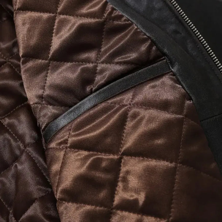 [BUNJANG] OS Anglan Leather Jacket Brown / [os] 앵글런 레더자켓 브라운