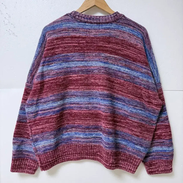 [BUNJANG] Vivastudio Multi-Color Knit Sweater / 비바스튜디오(vivastudio) 멀티컬러 니트 오버핏