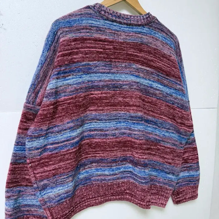 [BUNJANG] Vivastudio Multi-Color Knit Sweater / 비바스튜디오(vivastudio) 멀티컬러 니트 오버핏
