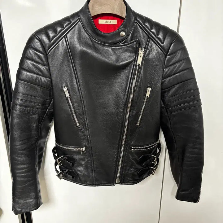 [BUNJANG] Celine Phoebe Philo Leather Biker Jacket / 셀린느 피비파일로 레더 바이커자켓
