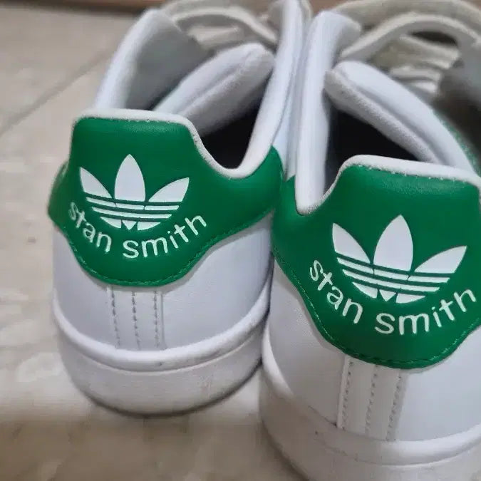 [BUNJANG] Adidas Stan Smith White/Green Sneakers / 아디다스 스탠스미스 흰/초 운동화