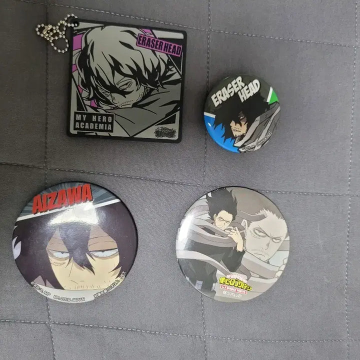 [BUNJANG] Aizawa Shota Bundle Set / 아이자와 쇼타 캔뱃지, 러버키링 일괄