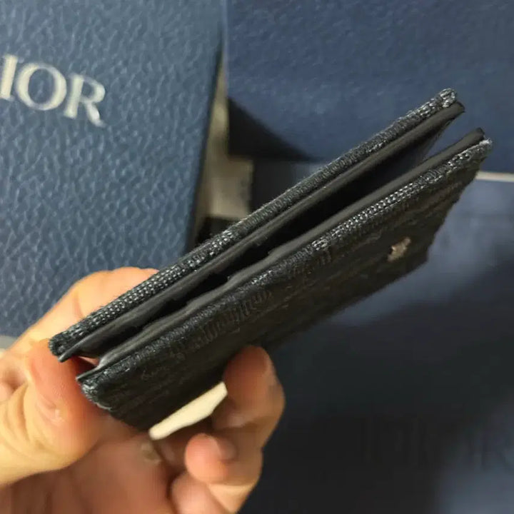 [BUNJANG] Dior Oblique Bi-fold Wallet Black / [26/새상품급] 디올 오블리크 반지갑 블랙