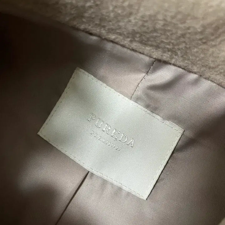 [BUNJANG] Pureuda Beige Wool Coat for Women / 퓨어다 베이지색 여성 울코트