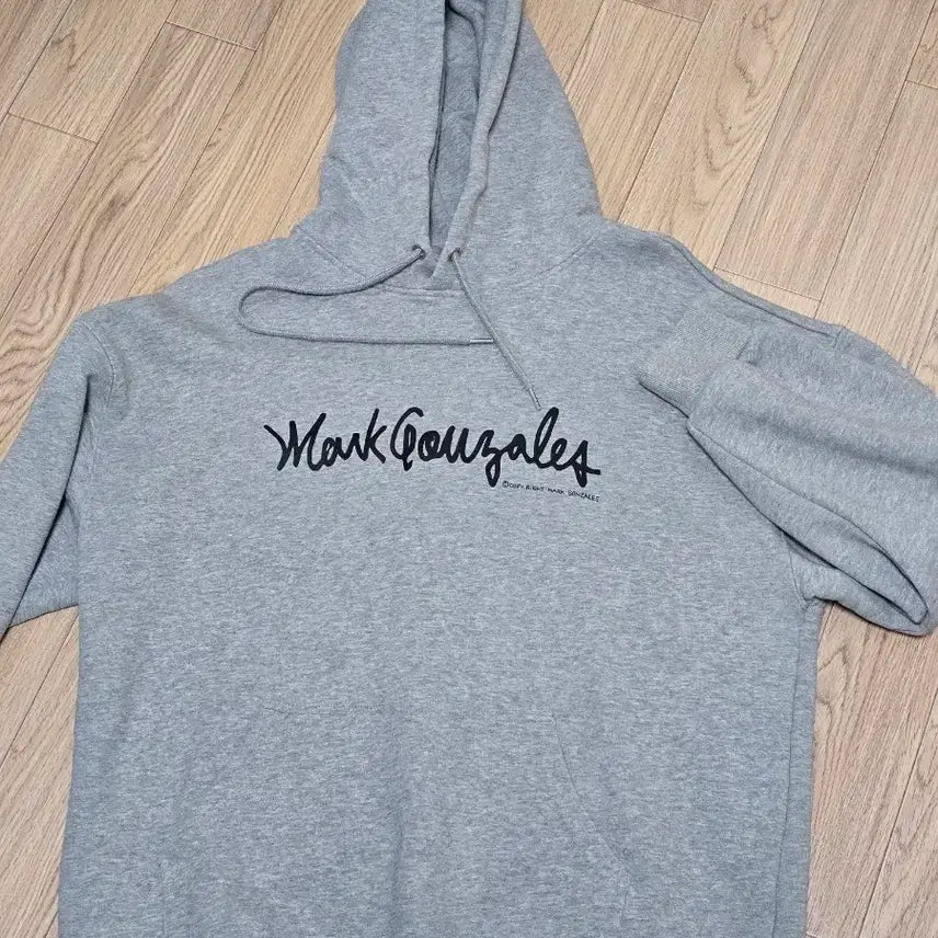 [BUNJANG] Mark Gonzales Gray Hoodie L / 마크곤잘레스 회색 후드티 L