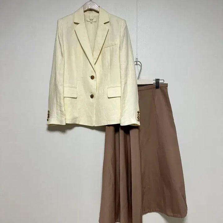[BUNJANG] Atelier Linen Herringbone Two-Button Jacket / 아떼 린넨 헤링본 투버튼 자켓