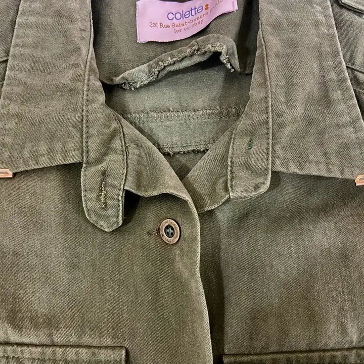 [BUNJANG] Military Jacket with Cubic Embellishments / 큐빅 장식 밀리터리 자켓