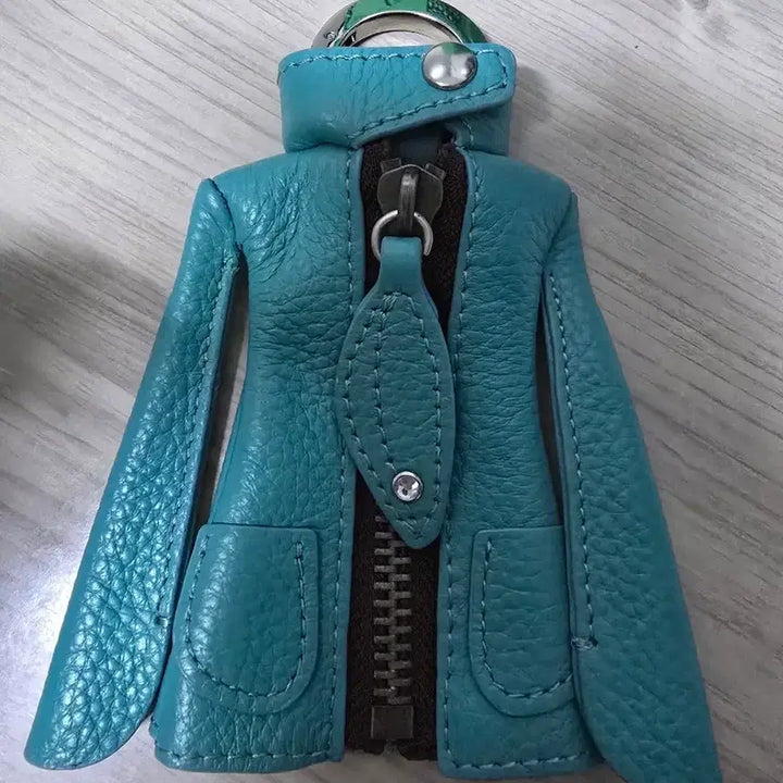 [BUNJANG] Yukiko Hanai Leather Jacket Key Holder / (초레어) 유키코 하나이(Yukiko Hanai) 정품 가죽 재킷 키홀더